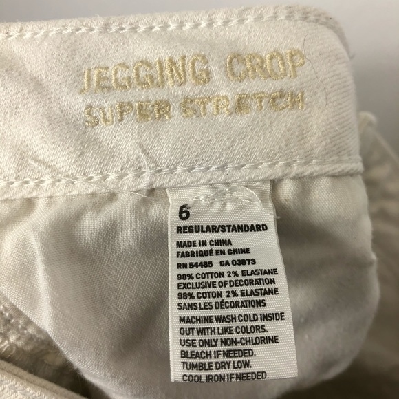 American Eagle Super Stretch Distressed Crop Jegging Sz 6 - Picture 5 of 5